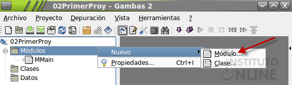 Creando un nuevo módulo