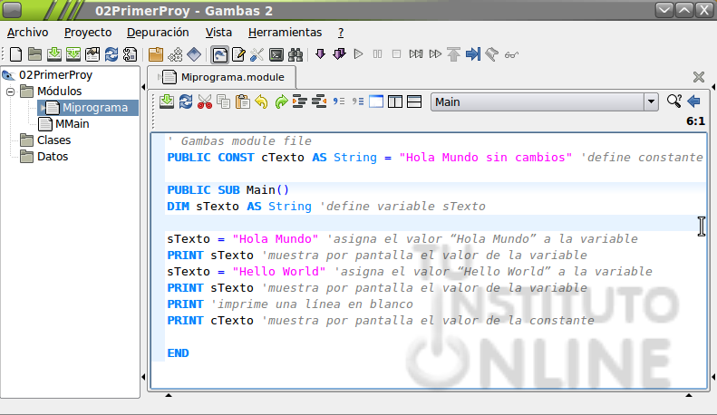 Nuestro programa
