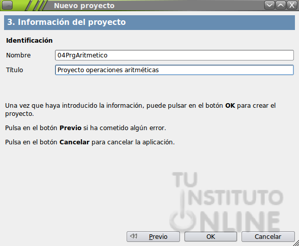 Datos del proyecto