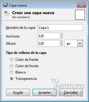 Creaci&oacute;n de la capa 1