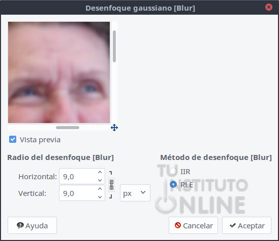 Desenfoque gaussiano