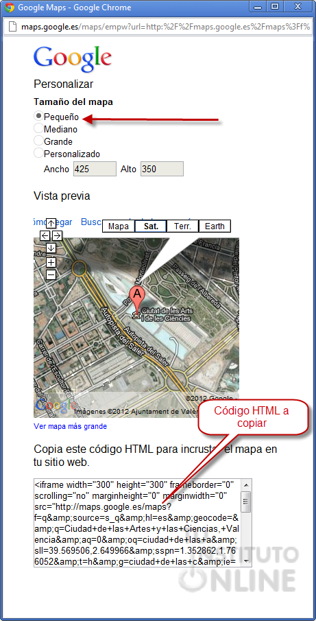 Personalizando el enlace