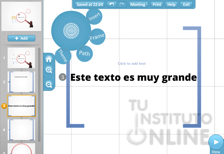 Texto más grande