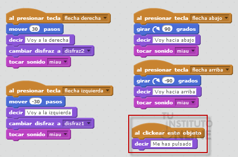 Scratch nivel básico. Tu Instituto Online.
